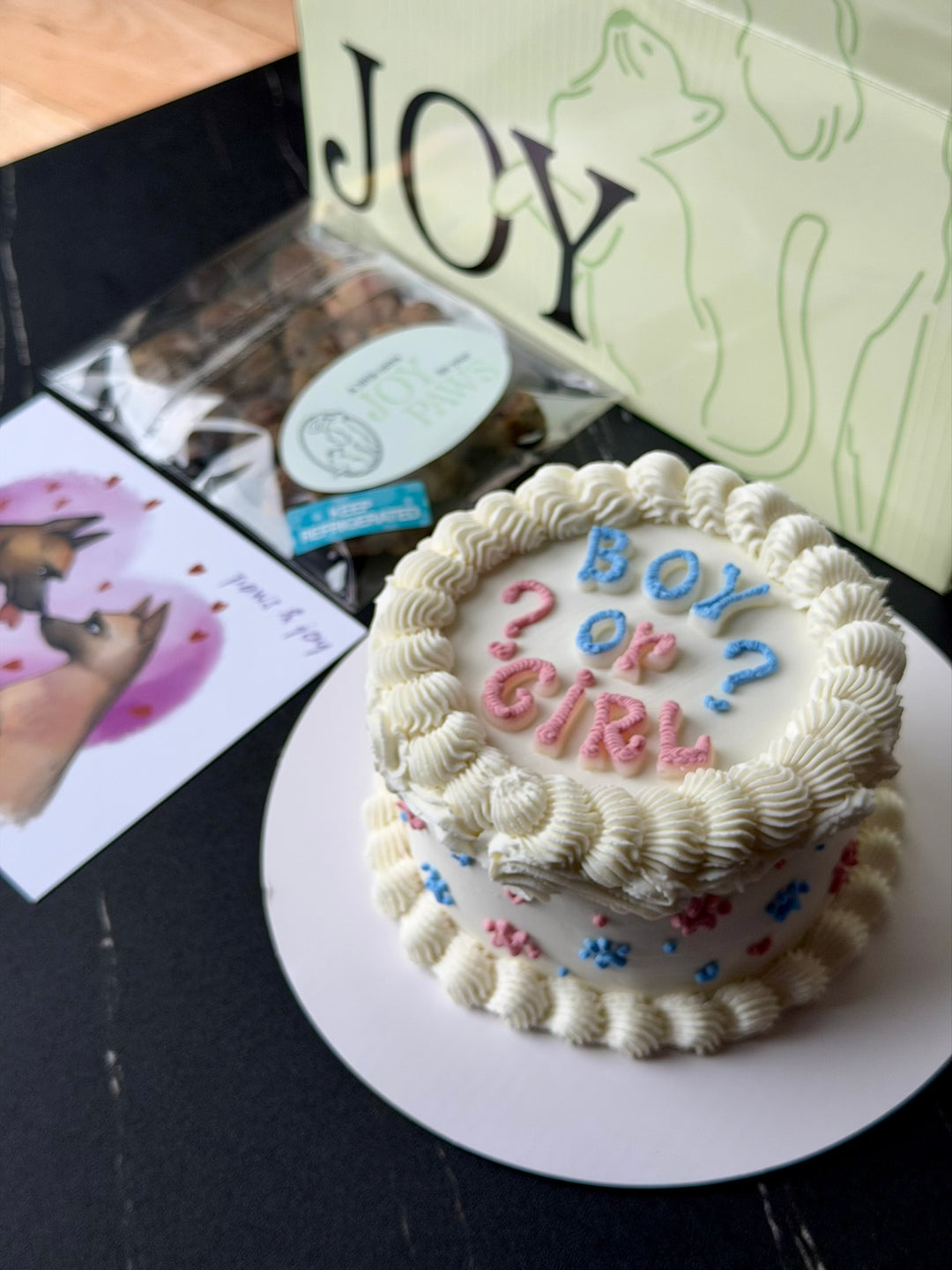 Signature Gender Reveal Cake